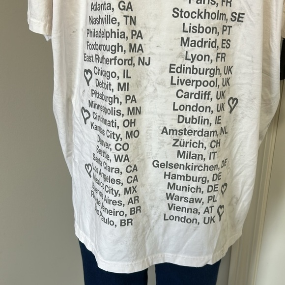 TAYLOR SWIFT The Eras Tour T-shirt White Official Concert Merch Sz XXL NEW - Picture 8 of 9